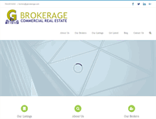 Tablet Screenshot of gbrokerage.com